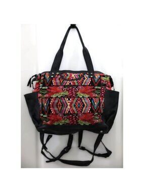 Guatemalan Convertible Bag | 100% Full-Grain Leather Vintage Huipil | Unique Bag